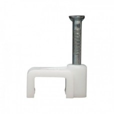 Скоба кабельна 10мм плоска Аско Скоба кабельна 10мм плоска Аско