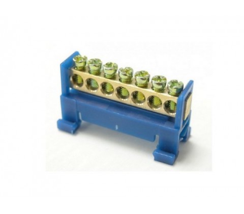 Шина нульова  BC-507 6x9мм 7 отворів з ізолятором