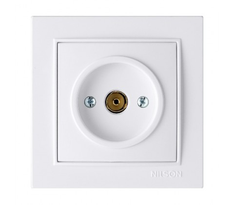 Розетка Nilson Thor біла ТВ, кінцева Розетка Nilson Thor біла ТВ, кінцева