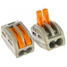 Клема швидкого монтажу WAGO 2х2,5мм з важелем 32А Клема швидкого монтажу WAGO 2х2,5мм з важелем 32А