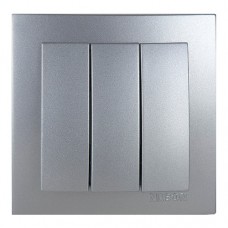 Вимикач Nilson Thor срібло 3кл Вимикач Nilson Thor срібло 3кл