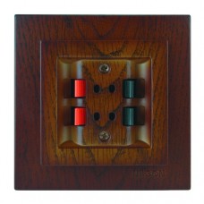 Розетка Nilson Touran горіх аудіо стерео Розетка Nilson Touran горіх аудіо стерео