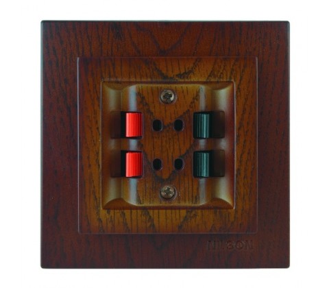 Розетка Nilson Touran горіх аудіо стерео Розетка Nilson Touran горіх аудіо стерео