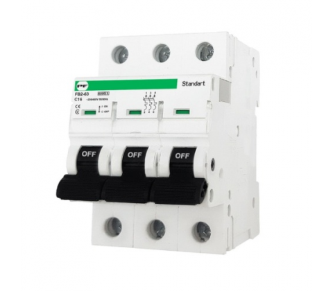 Автоматичний вимикач Промфактор  6кА  C 3р 16A