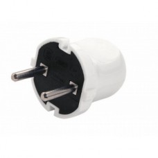Вилка VI-KO без заземлення біло-чорна Вилка VI-KO без заземлення біло-чорна