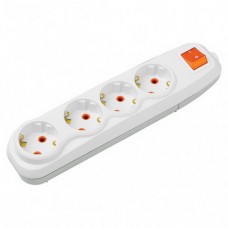 Колодка  Nilson 4-на з заземленням з вимикачем