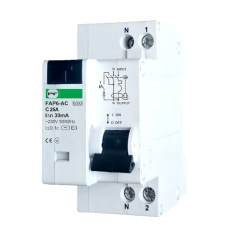 Диференційний автомат FAP6-AC C25 30мА Промфактор