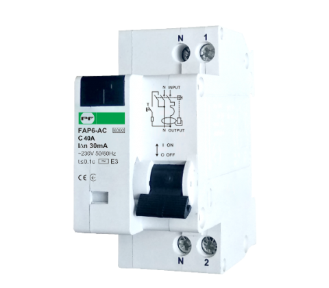 Диференційний автомат FAP6-AC C40 30мА Промфактор Диференційний автомат FAP6-AC C40 30мА Промфактор