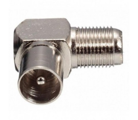 Перехідник IECM-FF кутовий для коаксілього кабеля Перехідник IECM-FF кутовий для коаксілього кабеля