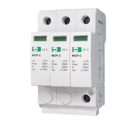 Обмежувач перенапруги MOP3-C 20кА/40кА/275В Промфактор