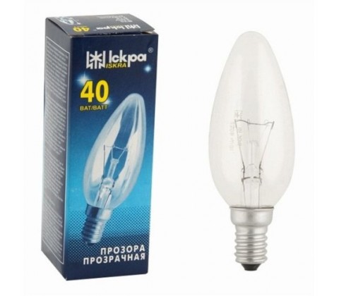 Лампа  ДС 40Вт Е14 Іскра