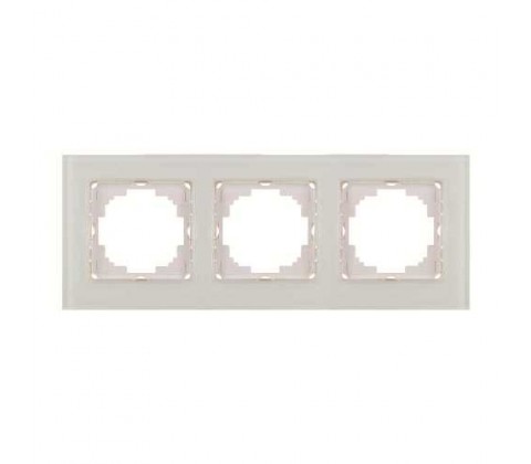 Рамка   Nilson Alegra  скло біле 3-на