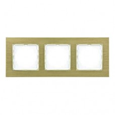 Рамка   Nilson Alegra алюміній золото 3-на