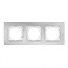 Рамка   Nilson Alegra алюміній срібло 3-на 