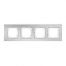Рамка   Nilson Alegra алюміній срібло 4-на 