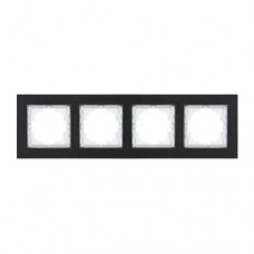 Рамка   Nilson Alegra алюміній чорний 4-на
