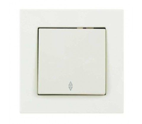 Вимикач Nilson Moda білий прохідний 1кл Вимикач Nilson Moda білий прохідний 1кл