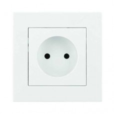 Розетка Nilson Moda біла 1-на без заземлення Розетка Nilson Moda біла 1-на без заземлення