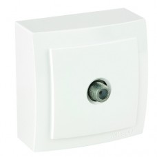 Розетка    Nilson Themis  біла спутникова SAT кінцева