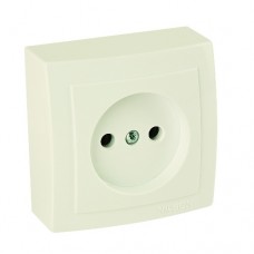 Розетка    Nilson Themis  крем 1-на без заземлення