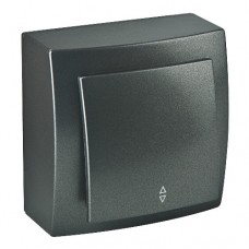 Вимикач Nilson Themis антрацит 1кл накладний прохідний Вимикач Nilson Themis антрацит 1кл накладний прохідний