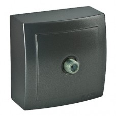 Розетка    Nilson Themis антрацит супутникова SAT кінцева