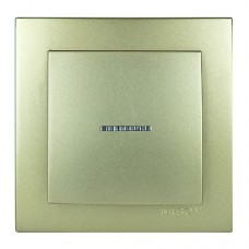 Вимикач Nilson Touran золото 1кл з підсвіткою Вимикач Nilson Touran золото 1кл з підсвіткою
