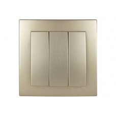 Вимикач Nilson Touran золото 3кл Вимикач Nilson Touran золото 3кл