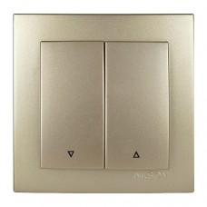 Вимикач    Nilson Touran золото жалюзі 2кл 