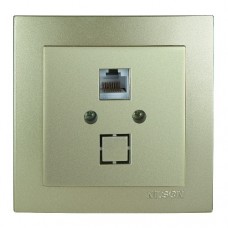 Розетка Nilson Touran золото комп'ютерна CAT5e RJ45 Розетка Nilson Touran золото комп'ютерна CAT5e RJ45
