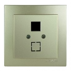 Розетка Nilson Touran золото комп'ютерна без модуля Розетка Nilson Touran золото комп'ютерна без модуля