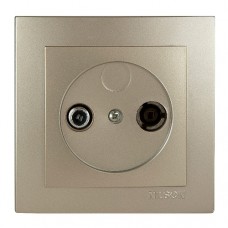 Розетка Nilson Touran золото ТВ-SAT прохідна Розетка Nilson Touran золото ТВ-SAT прохідна