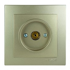 Розетка Nilson Touran золото ТВ., прохідна Розетка Nilson Touran золото ТВ., прохідна