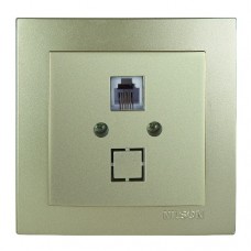 Розетка Nilson Touran золото телефонна Розетка Nilson Touran золото телефонна