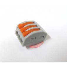 Клема швидкого монтажу WAGO 3х2,5мм з важелем 32А Клема швидкого монтажу WAGO 3х2,5мм з важелем 32А