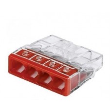 Клема швидкого монтажу WAGO 4х2,5мм прозора 24А Клема швидкого монтажу WAGO 4х2,5мм прозора 24А