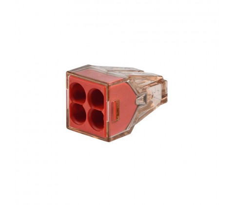 Клема швидкого монтажу WAGO 4х4,0мм (1,5-4 мм²) 32А 