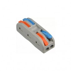 Клема швидкого монтажу Аско 2х2х4мм прохідна PCT-2-2-С Клема швидкого монтажу Аско 2х2х4мм прохідна PCT-2-2-С