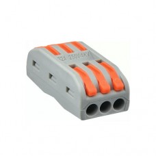 Клема швидкого монтажу Аско 3х3х4мм прохідна PCT-2-3 помаранчева Клема швидкого монтажу Аско 3х3х4мм прохідна PCT-2-3 помаранчева