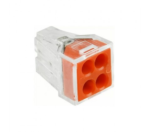 Клема швидкого монтажу Аско 4х2,5мм CMK-104 (типу WAGO) Клема швидкого монтажу Аско 4х2,5мм CMK-104 (типу WAGO)