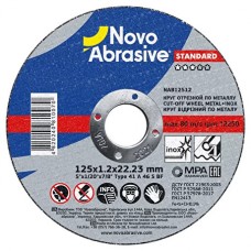 Круг відрізний Novoabrasive STANDART для металу 125*1,2*22,23