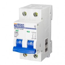 Автоматичний вимикач АСКО 4,5кА C 2р 63А Автоматичний вимикач АСКО 4,5кА C 2р 63А