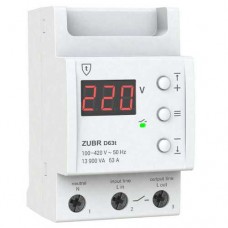 Реле напруги 1ф 63А D63t  ZUBR