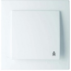 Вимикач    Nilson Moda  білий кнопка дзвінка