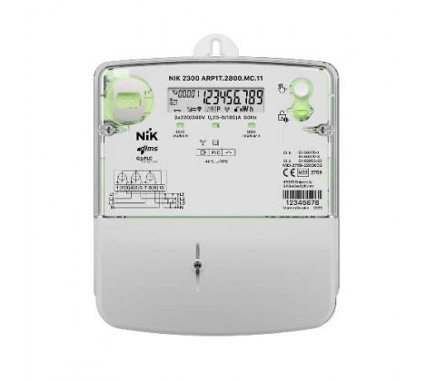 Лічильник електроенергії "НІК" 2300 AP6T 5-80А з PLC мод. (AP6T.2802.MC.11) Лічильник електроенергії "НІК" 2300 AP6T 5-80А з PLC мод. (AP6T.2802.MC.11)