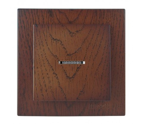 Вимикач    Nilson Touran горіх 1кл з підсвіткою