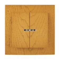 Вимикач Nilson Touran дуб 2кл з підсвіткою Вимикач Nilson Touran дуб 2кл з підсвіткою