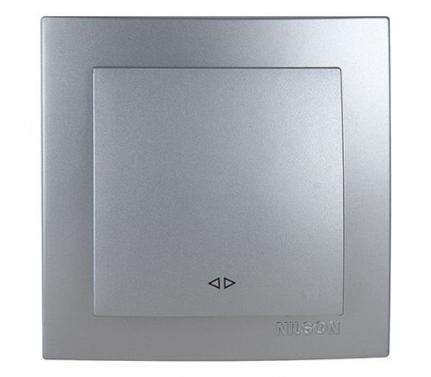 Вимикач Nilson Touran срібло проміжний 1кл Вимикач Nilson Touran срібло проміжний 1кл
