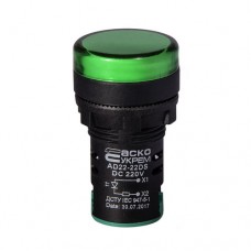 Світлосигнальна арматура Аско AD22-22DS 220V DC зелена 