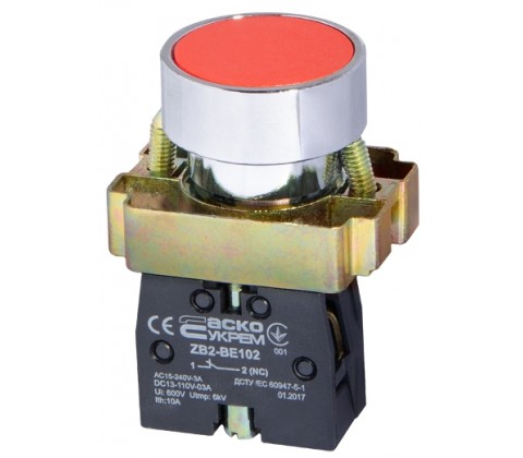 Кнопка XB2-BА42 Стоп (червона) Кнопка XB2-BА42 Стоп (червона)